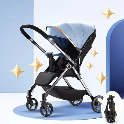 Poussette légère et pliante à 175 degrés pour bébé