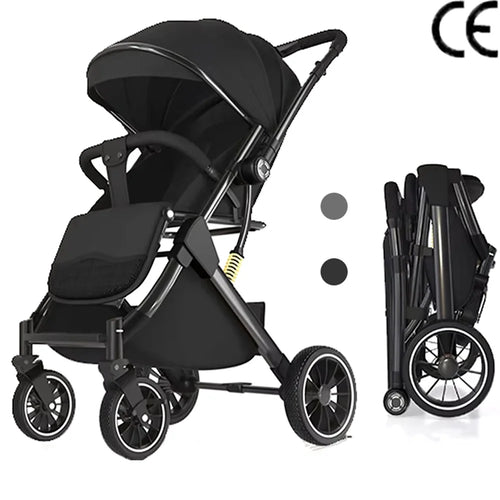 Poussette de bébé pliable à 4 roues