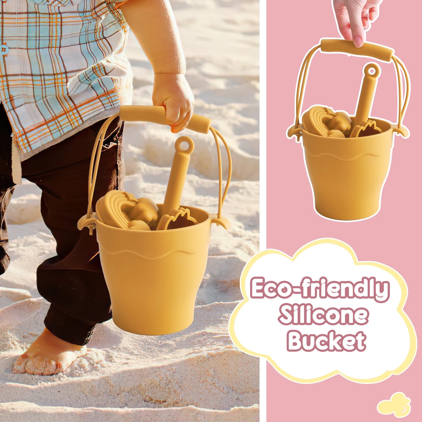 Ensemble de jouets de plage en silicone