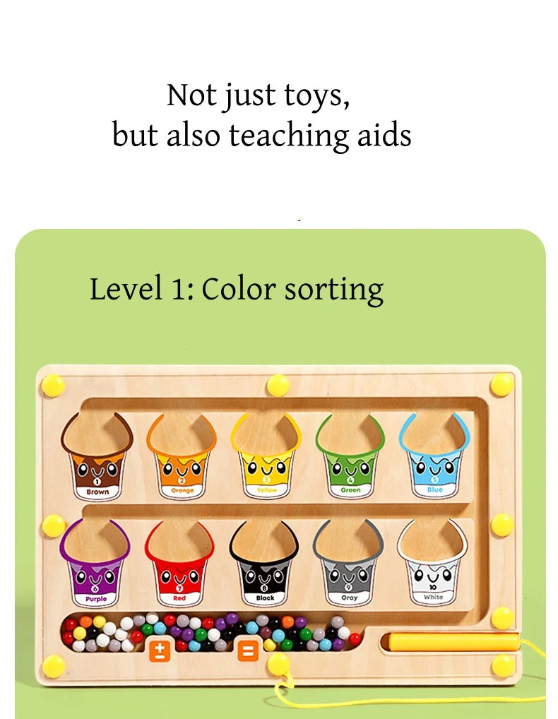 Jeux de Labyrinthe Magnétique Sensoriel Montessori