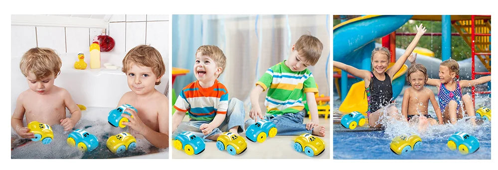 Lot de 2 pièces de jouets de bains voitures pour bébé