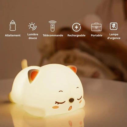 Lampe LED colorée en silicone avec capteur tactile