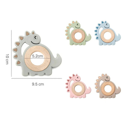 Anneau de dentition en bois pour bébé