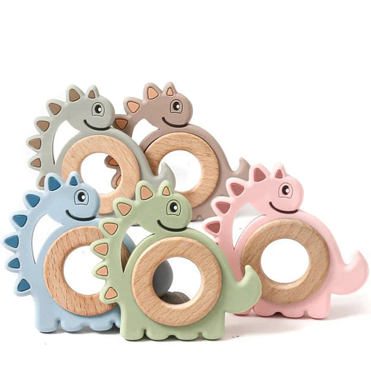 Anneau de dentition en bois pour bébé
