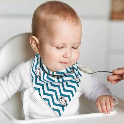 Bavoir bandana en coton X5
