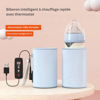 Biberon en verre avec isolation USB pour bébé