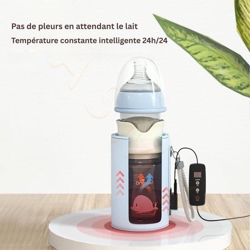 Biberon en verre avec isolation USB pour bébé