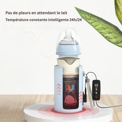 Biberon en verre avec isolation USB pour bébé
