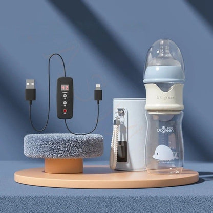 Biberon en verre avec isolation USB pour bébé