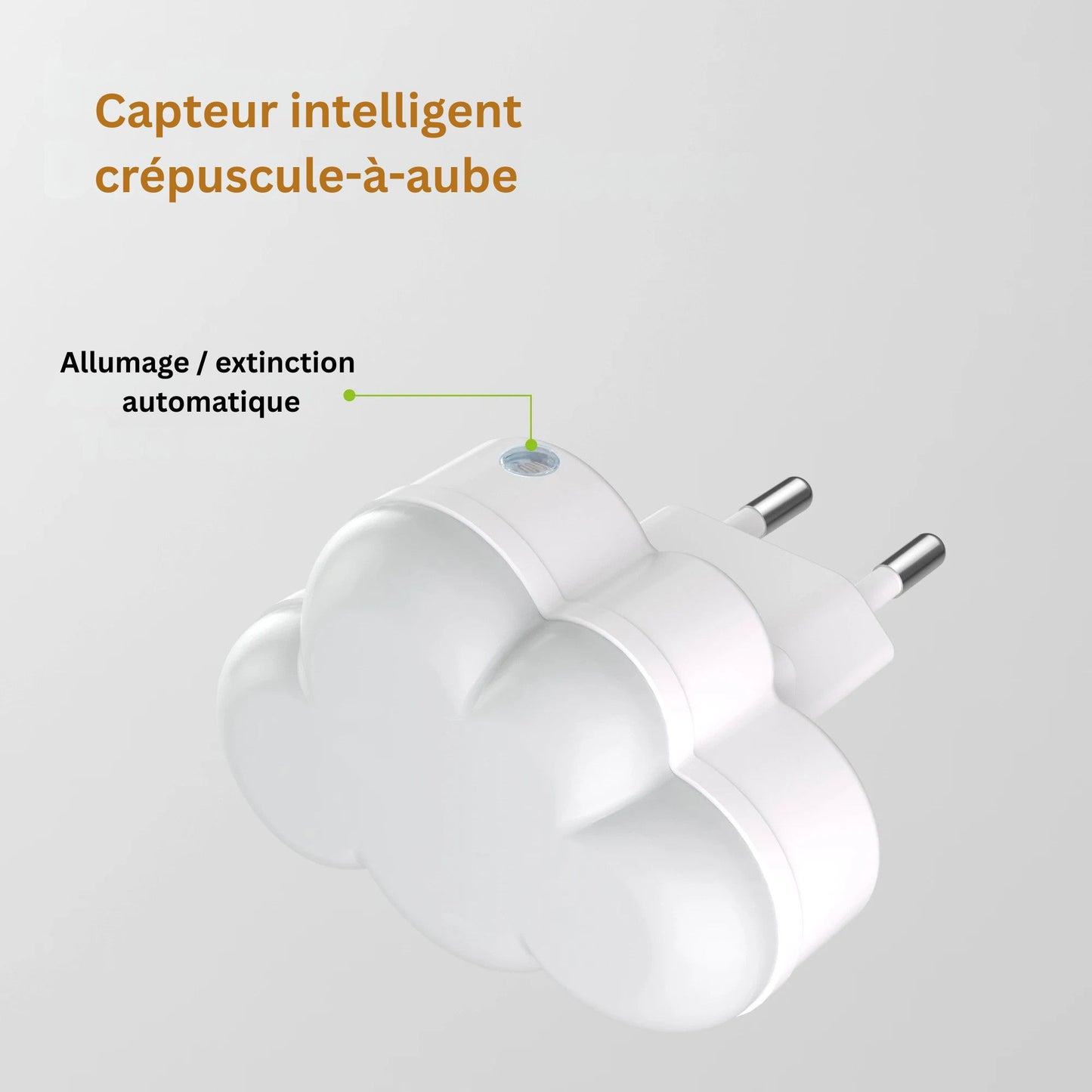 Veilleuse en forme de nuage pour chambre de bébé