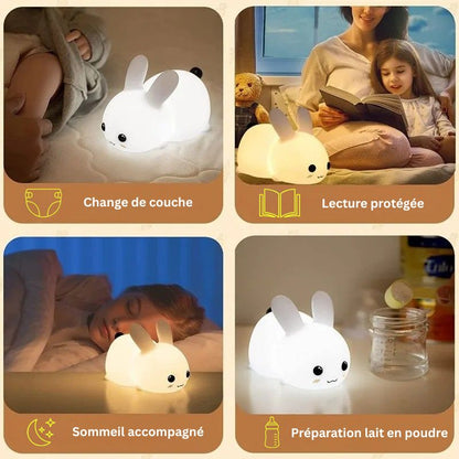 Veilleuse lapin avec télécommande