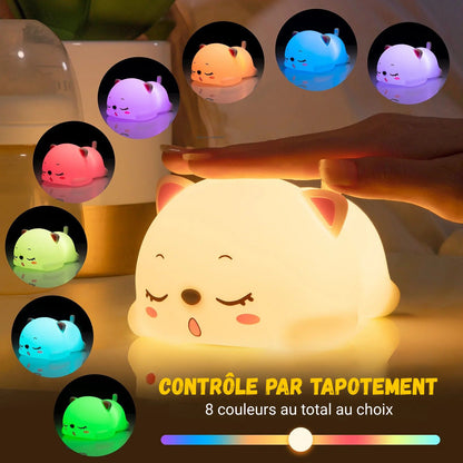 Lampe LED colorée en silicone avec capteur tactile