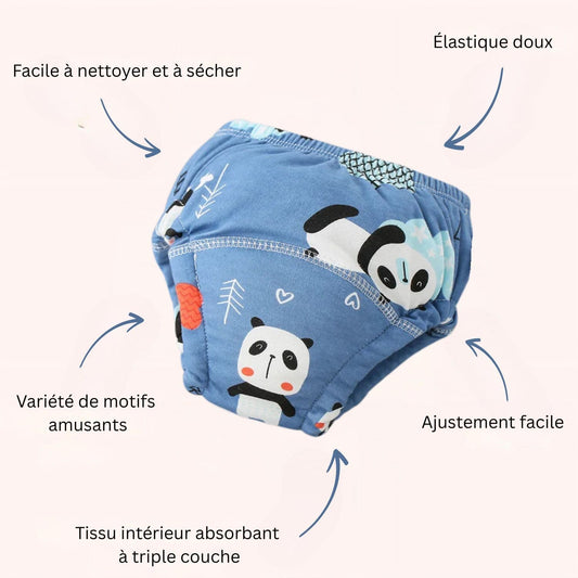 Culotte d'apprentissage - Panda Rêveur 🐼🌙