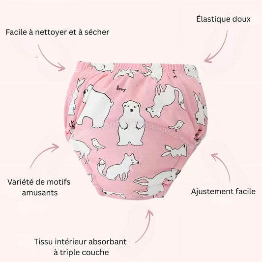 Culotte d'apprentissage - Les Amis du Pôle 🐻🦊🌸