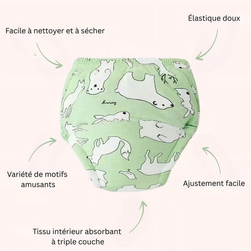 Culotte d'apprentissage - Les Copains du Nord 🐻🦊💚