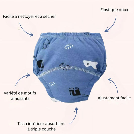 Culotte d'apprentissage - Sous l’Océan 🌈🐠
