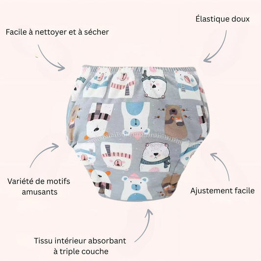 Culotte d'apprentissage - Flocon câlin ❄️🐻