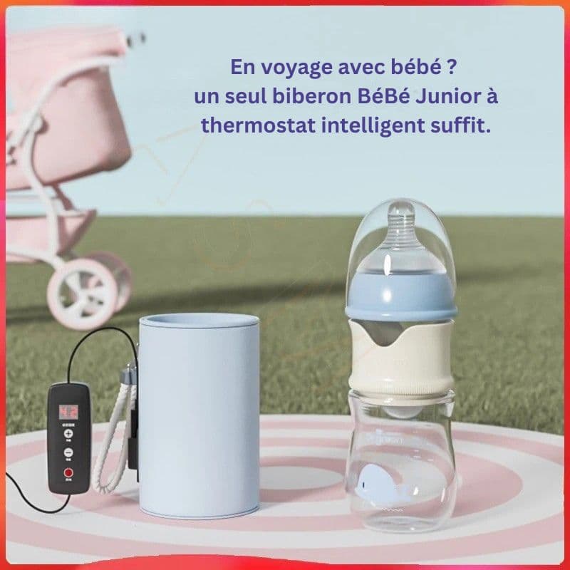Biberon en verre avec isolation USB pour bébé