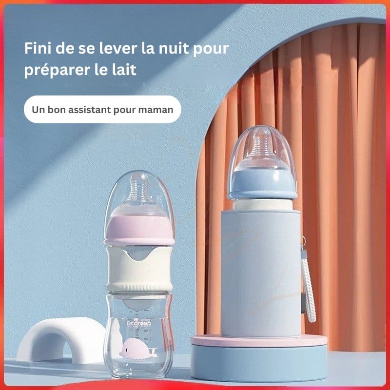 Biberon en verre avec isolation USB pour bébé