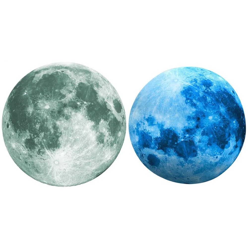 Sticker mural en forme de lune