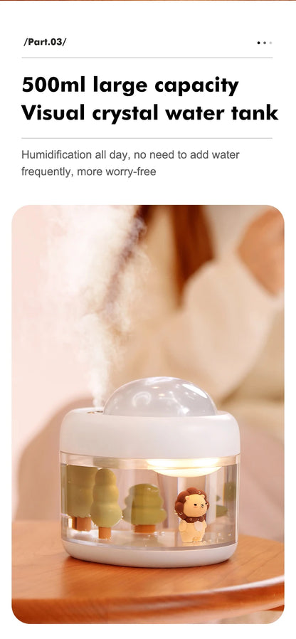 Humidificateur d’air avec veilleuse pour chambre de bébé