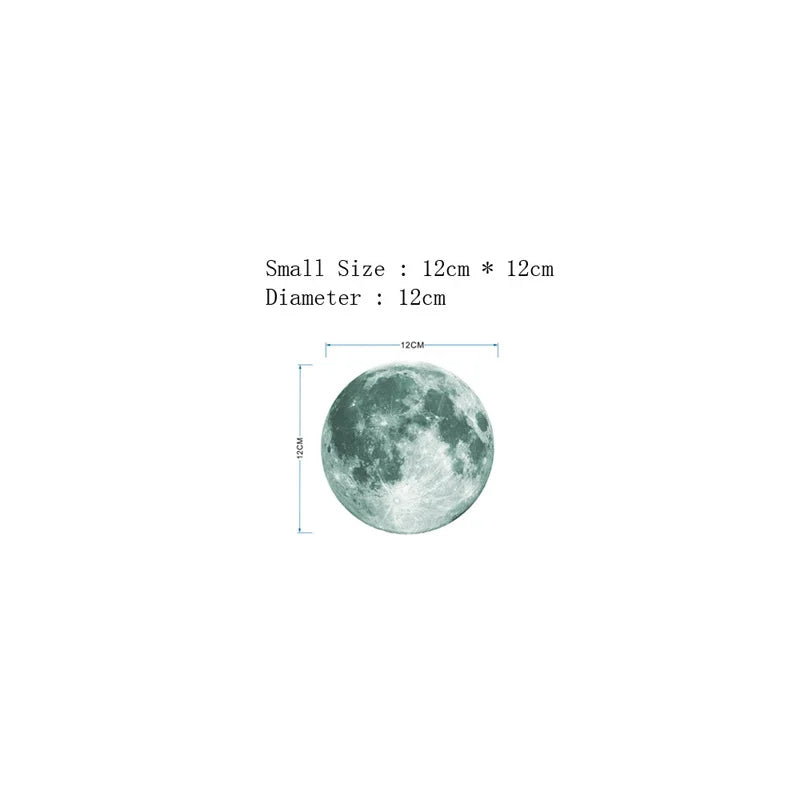Sticker mural en forme de lune