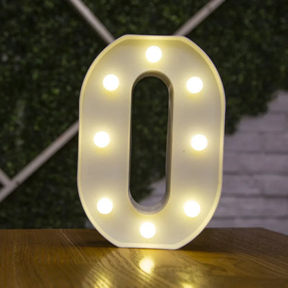 Alphabet lettre LED lumières lumineux 22cm