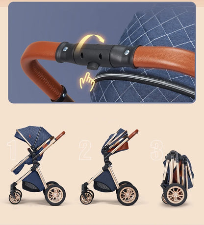 Poussette 2 en 1 pour bébé