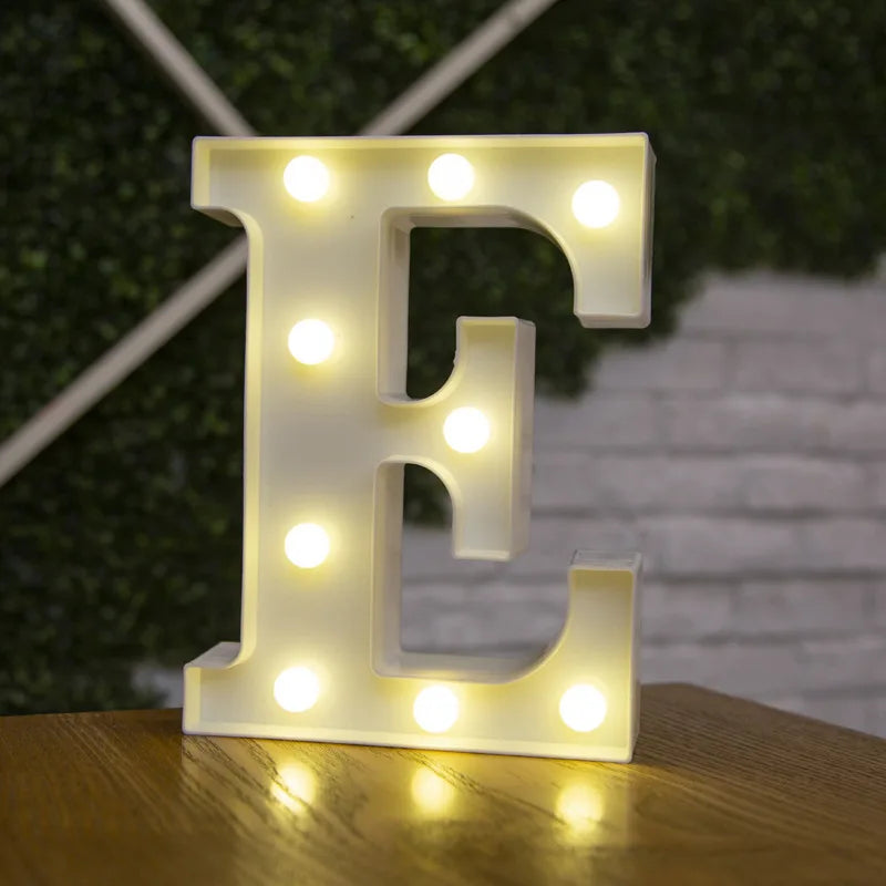Alphabet lettre LED lumières lumineux 22cm