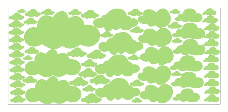 Autocollants muraux à motif nuage