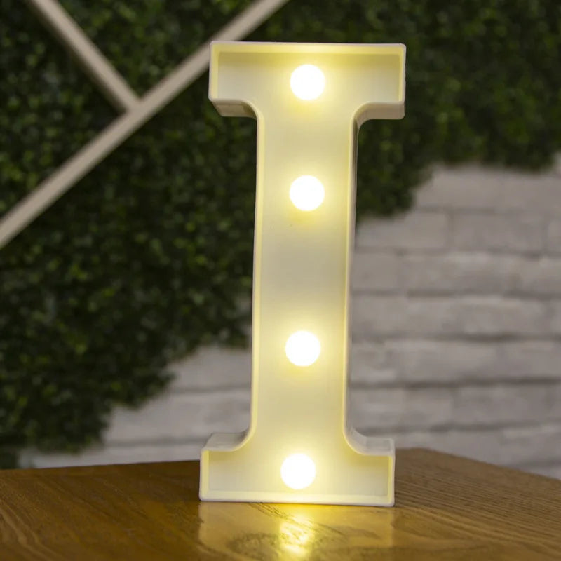 Alphabet lettre LED lumières lumineux 22cm