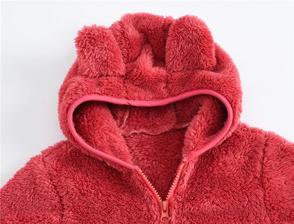 Manteau à capuche en forme d’ours pour bébé