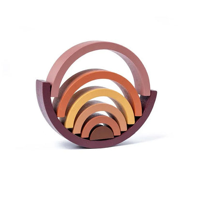 Jeu Montessori d’empilement en bois pour bébé
