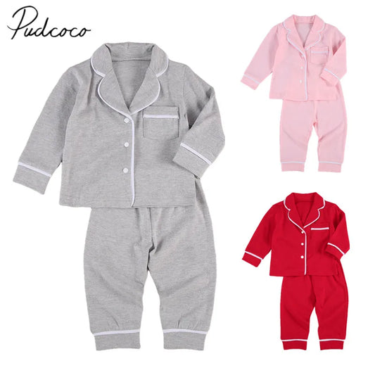 Pyjama unisexe en coton pour bébé