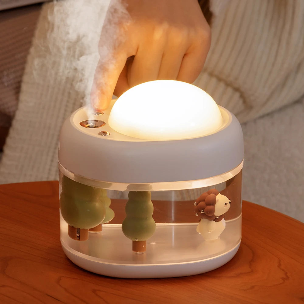 Humidificateur d’air avec veilleuse pour chambre de bébé