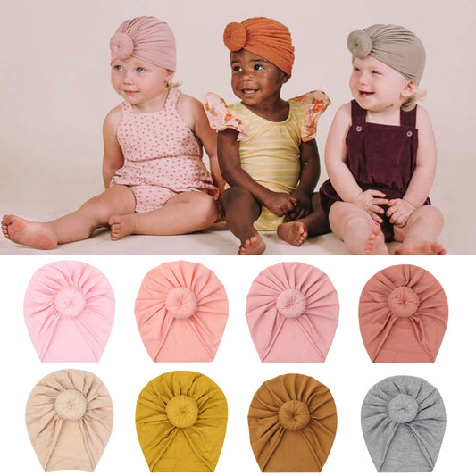 Bonnet turban donuts en coton