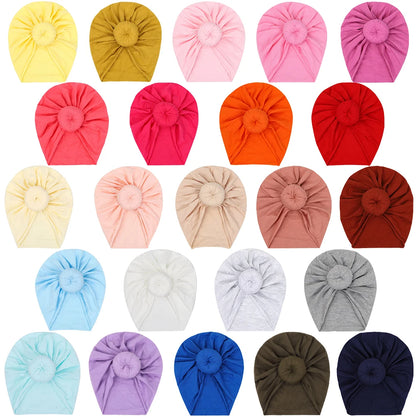 Bonnet turban donuts en coton