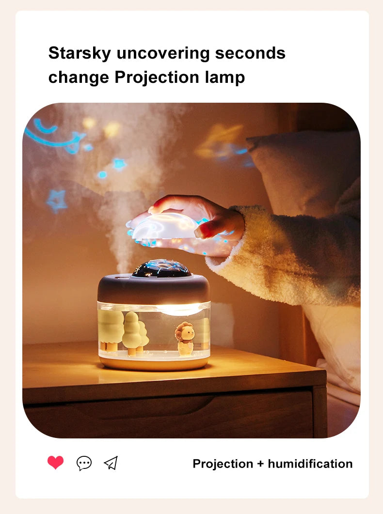 Humidificateur d’air avec veilleuse pour chambre de bébé