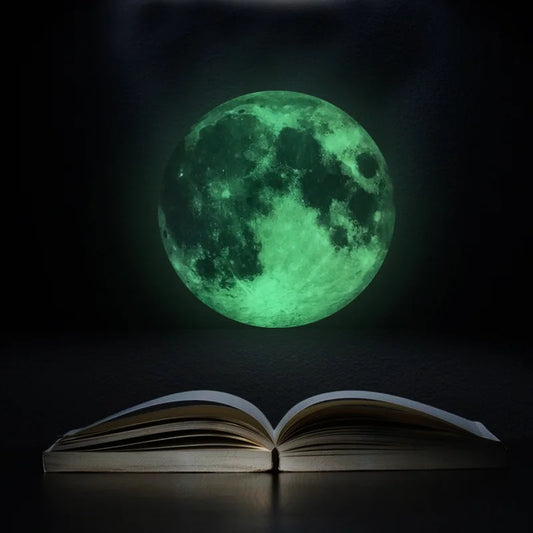 Sticker mural en forme de lune