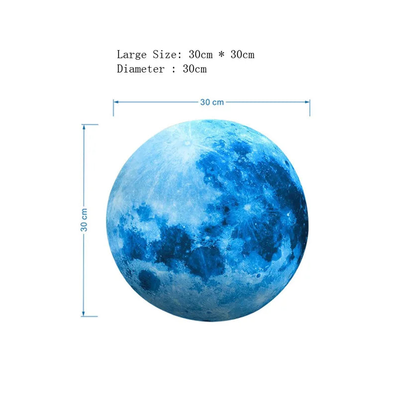 Sticker mural en forme de lune