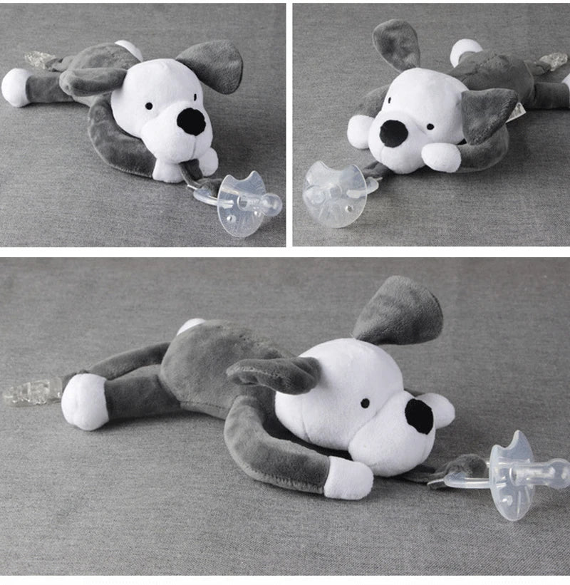 Tétine pour nouveau-né avec animaux en peluche