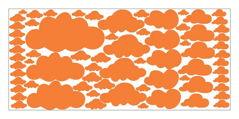 Autocollants muraux à motif nuage