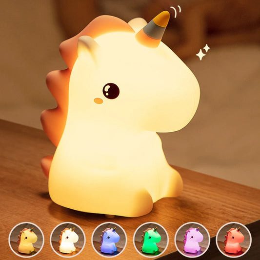 Veilleuse Licorne en silicone rechargeable