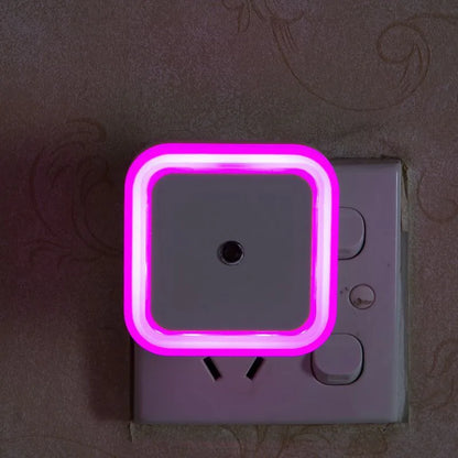 Mini lampe LED carrée avec capteur de lumière sans fil