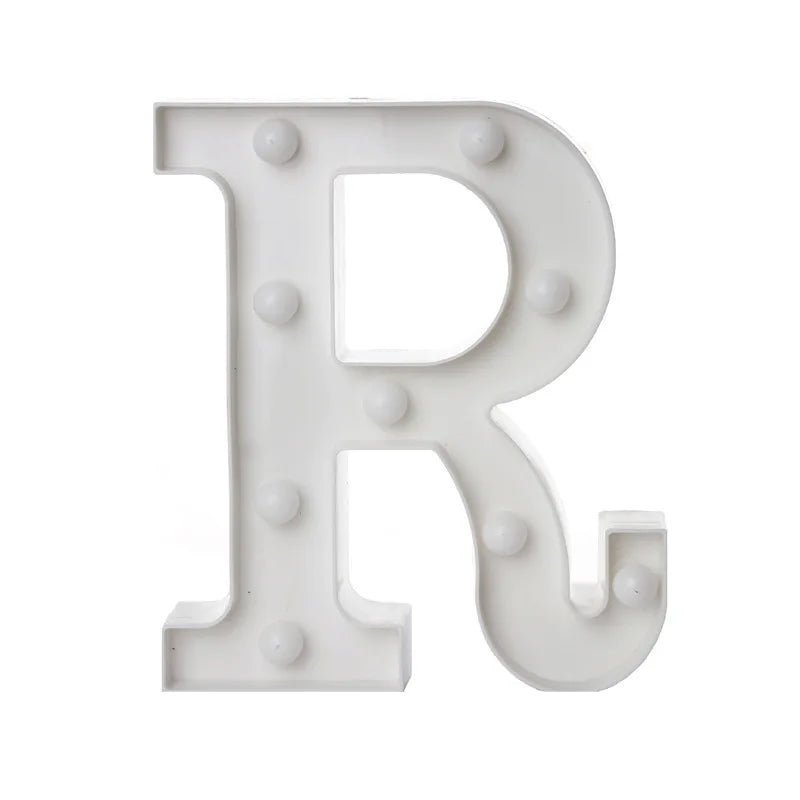 Alphabet lettre LED lumières lumineux 22cm