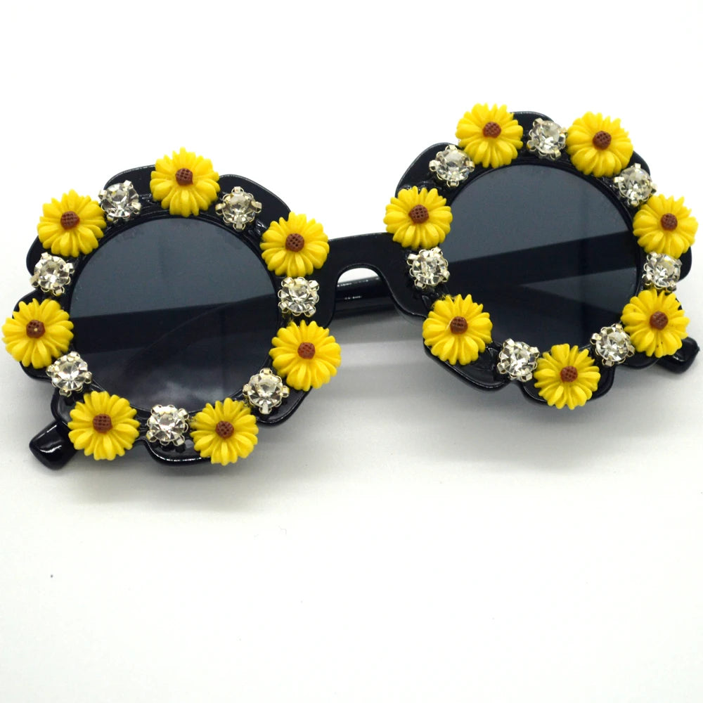 Lunettes de soleil florales pour enfants