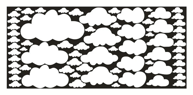 Autocollants muraux à motif nuage