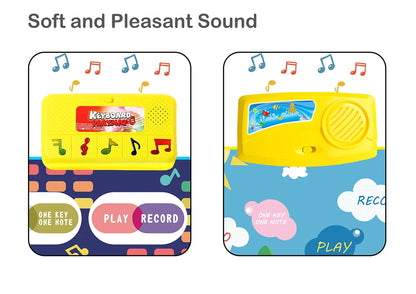 Tapis d’éveil musical multifonction bleu avec chiffres pour enfants
