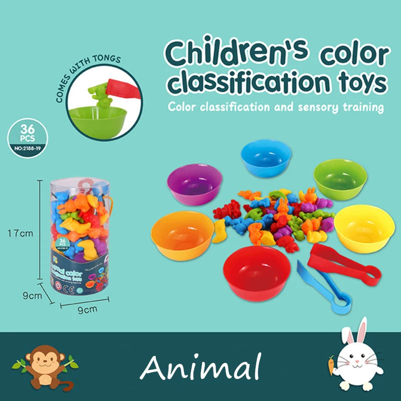 Jouet de tri d'animaux montessori