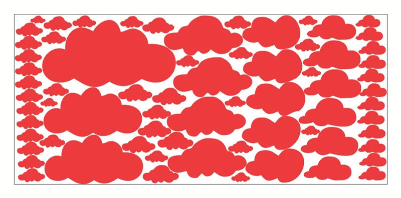 Autocollants muraux à motif nuage